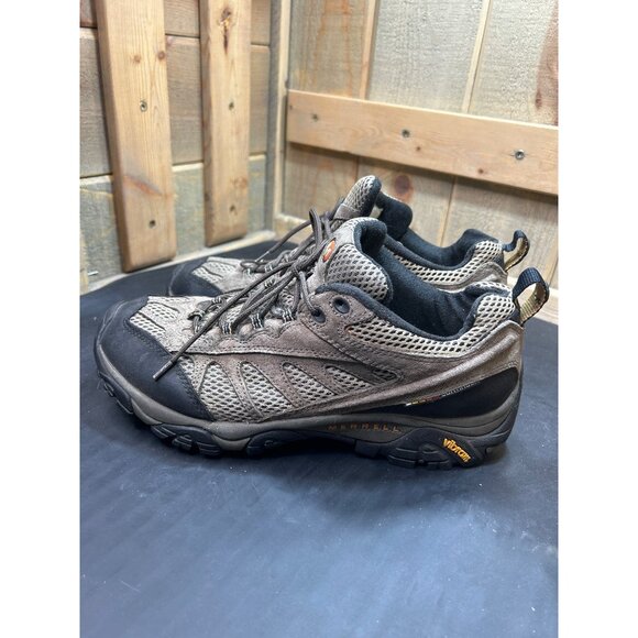 Merrell Mens Moab 2 Vent Hiking Shoes Brown/Black Mesh Suede Vibram Sole US 9 - Picture 6 of 9